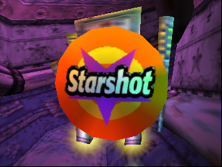 Starshot Space Circus Fever title screen for Nintendo 64